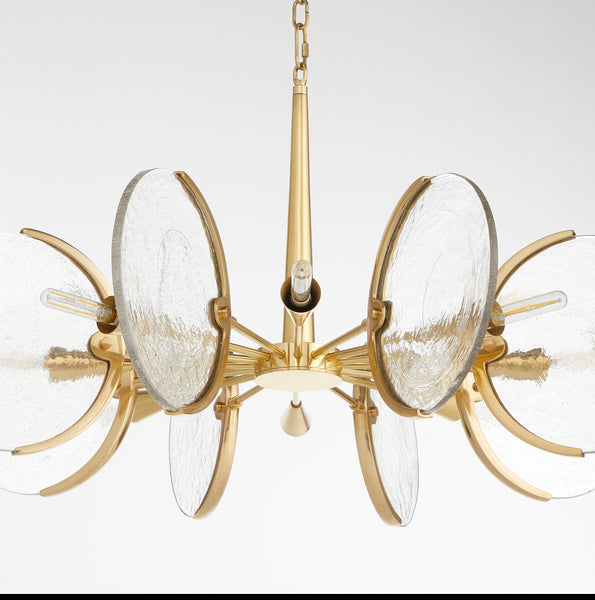 Alton 8-Light Chandelier | Aged Brass
