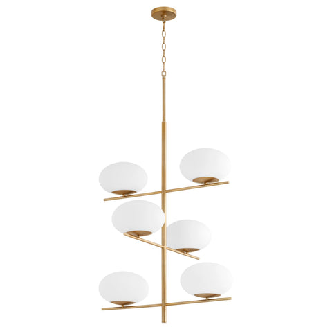 Pod Chandelier | Aged Brass – Large