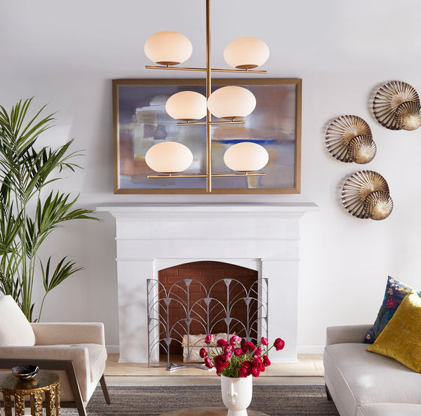 Pod Chandelier | Aged Brass – Large