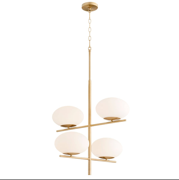 Pod Chandelier | Aged Brass – Small