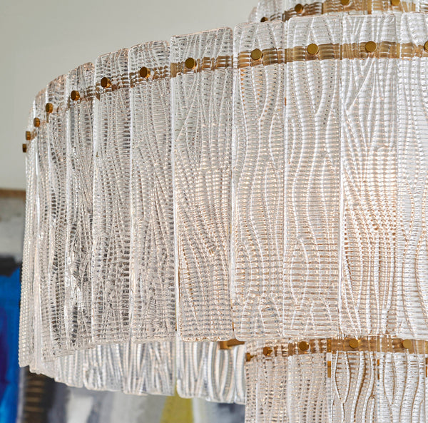 OTHELLO 9-Light Chandelier – Aged Brass