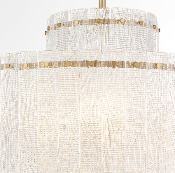 OTHELLO 9-Light Chandelier – Aged Brass