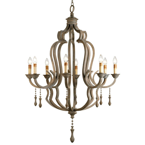 Chandelier Currey & Company WATERLOO CHANDELIER - Magi Home