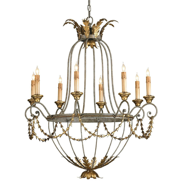 Chandelier Currey & Company ELEGANCE CHANDELIER - Magi Home