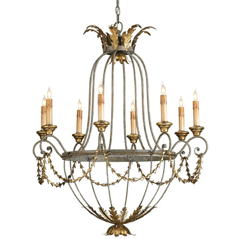 Chandelier Currey & Company ELEGANCE CHANDELIER - Magi Home