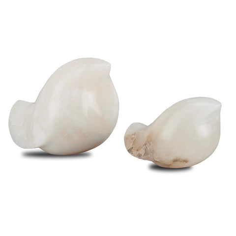 Saras Alabaster Bird Set of 2