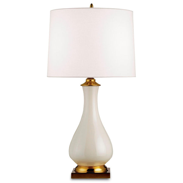 Table Lamps Currey & Company LYNTON TABLE LAMP - WHITE - Magi Home