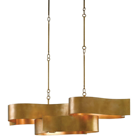 Chandelier Currey & Company GRAND LOTUS OVAL CHANDELIER - Magi Home