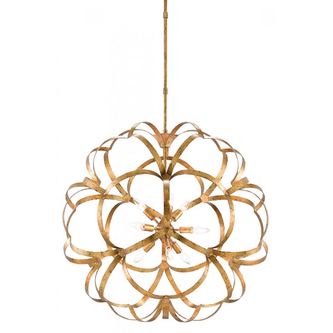 Chandelier Currey & Company SAPPHO ORB CHANDELIER - Magi Home