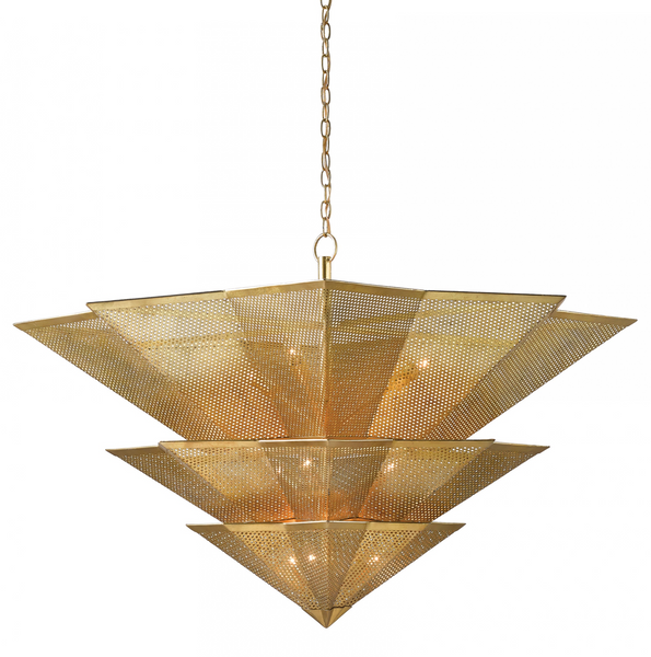 Chandelier Currey & Company HANWAY CHANDELIER - Magi Home
