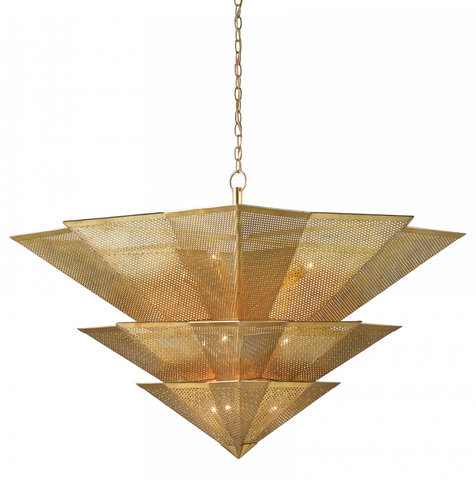 Chandelier Currey & Company HANWAY CHANDELIER - Magi Home