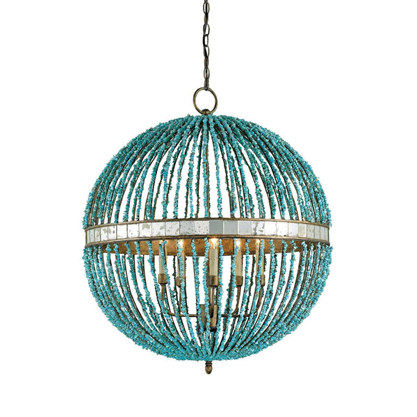 Chandelier Currey & Company ALBERTO ORB CHANDELIER - Magi Home
