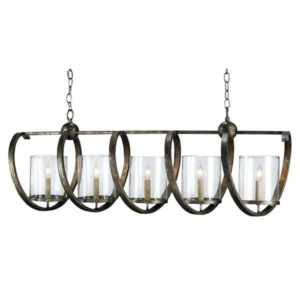 Chandelier Currey & Company MAXIMUS RECTANGULAR CHANDELIER - Magi Home