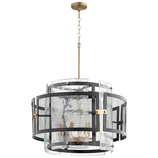 Panorama Chandelier | Noir & Aged Brass - Medium