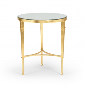 Accent Tables Chelsea House ROUND REGENT TABLE - GOLD - Magi Home