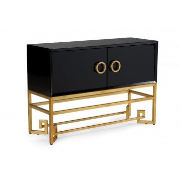 Cabinets and Chests Chelsea House DECKER CABINET - BLACK - Magi Home