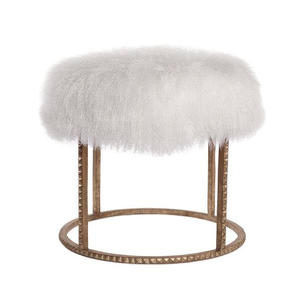 Stools and Ottomans Emporium Home Stud Pouf - Gold - Magi Home