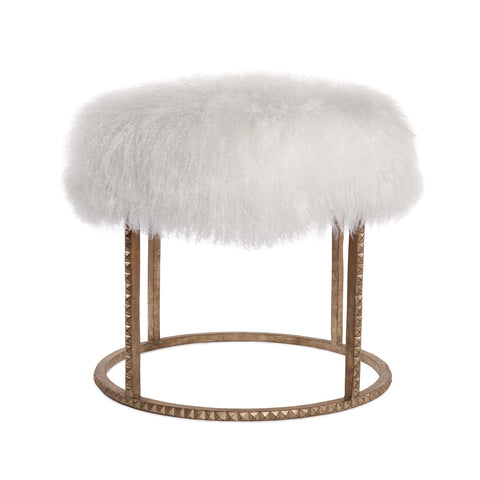 Stools and Ottomans Emporium Home Stud Pouf - Gold - Magi Home