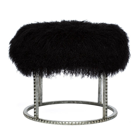 Stools and Ottomans Emporium Home Stud Pouf - Silver - Magi Home