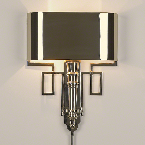 Sconces Global Views Torch Sconce w/Shade - Nickel - Magi Home