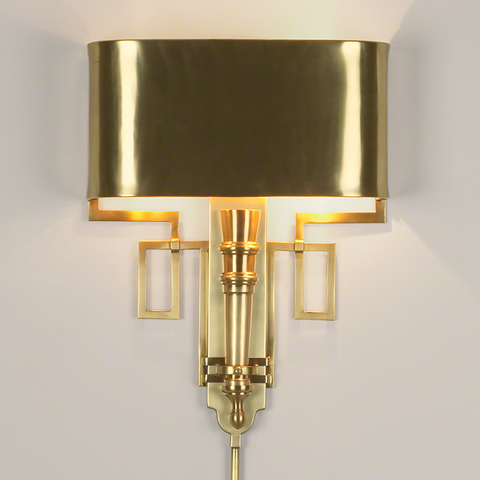 Sconces Global Views Torch Sconce w/Shade - Antique Brass - Magi Home